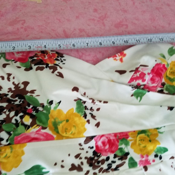 Teeze Me Floral Sweetheart Strapless Dress - Picture 6 of 8